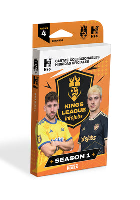Cartas oficiales Kings League - 4-Pack (4 Sobres)